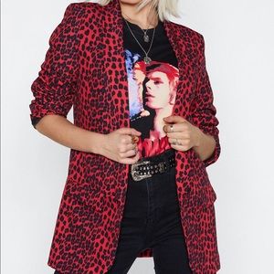 Nasty Gal Put Your Claws Away Leopard Blazer 6